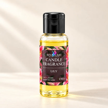 Lily Candle Fragrance bottle showing the original product label