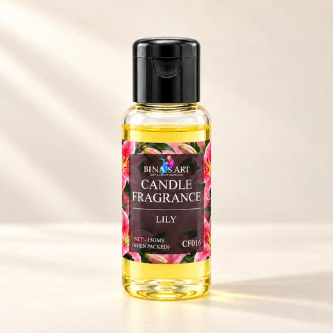 Lily Candle Fragrance bottle showing the original product label