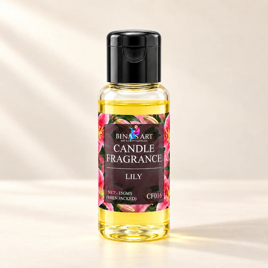 Lily Candle Fragrance bottle showing the original product label