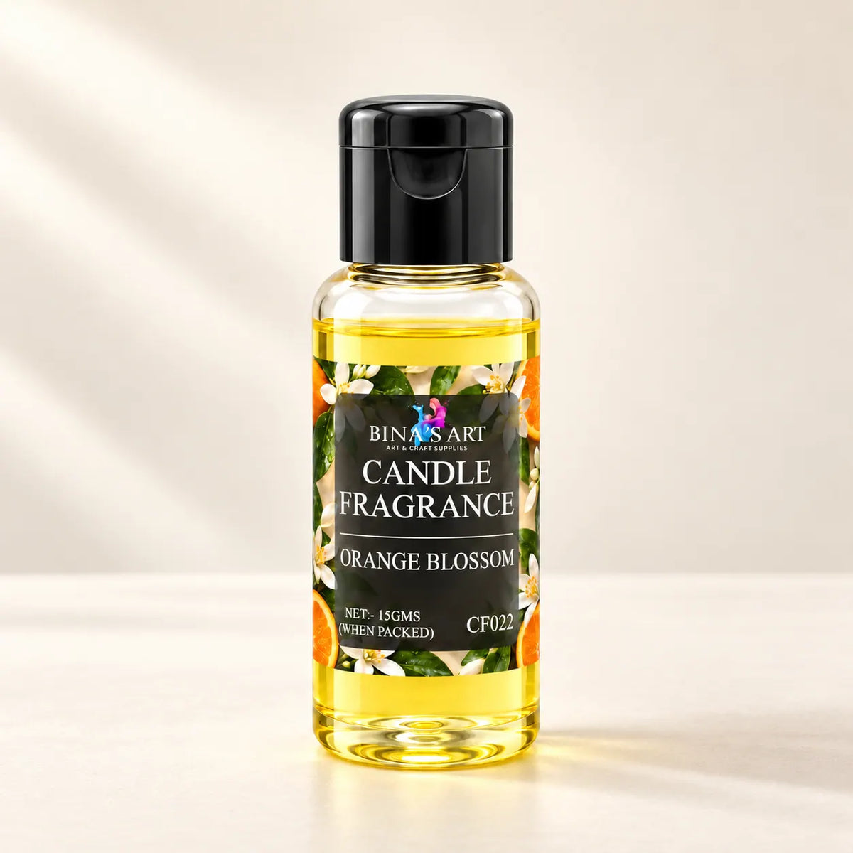 Orange Blossom Candle Fragrance bottle showing the original product label