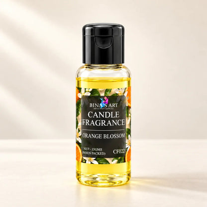 Orange Blossom Candle Fragrance bottle showing the original product label