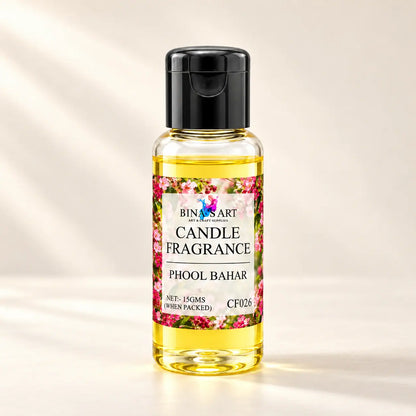 Phool Bahar Candle Fragrance bottle showing the original product label