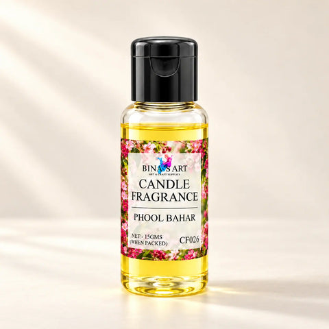 Phool Bahar Candle Fragrance bottle showing the original product label