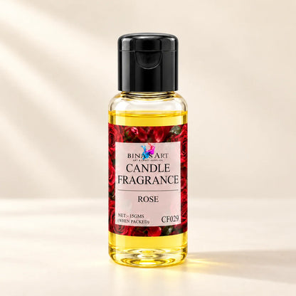 Rose Candle Fragrance bottle showing the original product label
