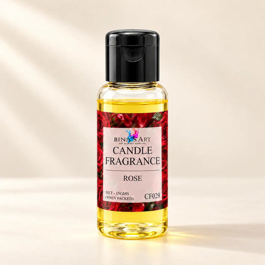 Rose Candle Fragrance bottle showing the original product label