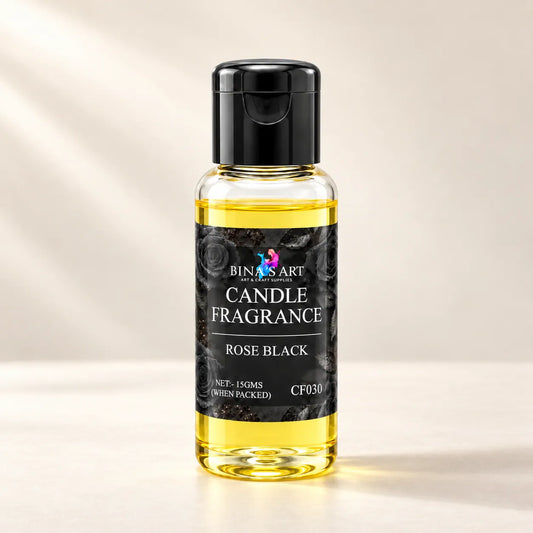 Rose Black Candle Fragrance bottle showing the original product label