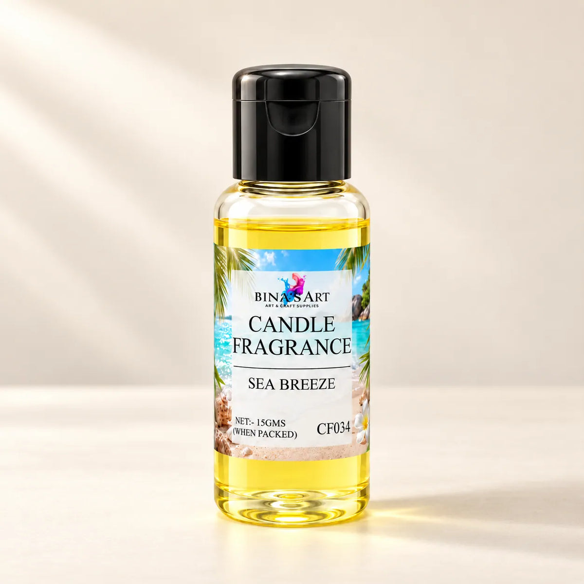 Sea Breeze Candle Fragrance bottle showing the original product label
