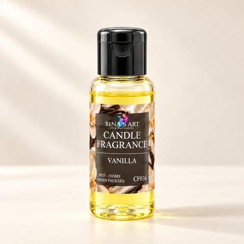 Vanilla Candle Fragrance bottle showing the original product label