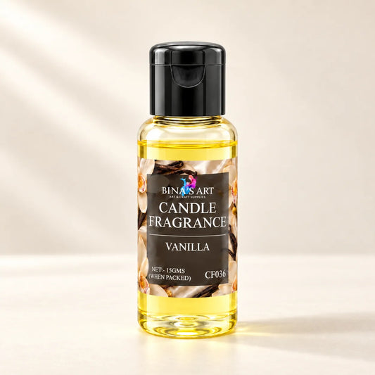 Vanilla Candle Fragrance bottle showing the original product label