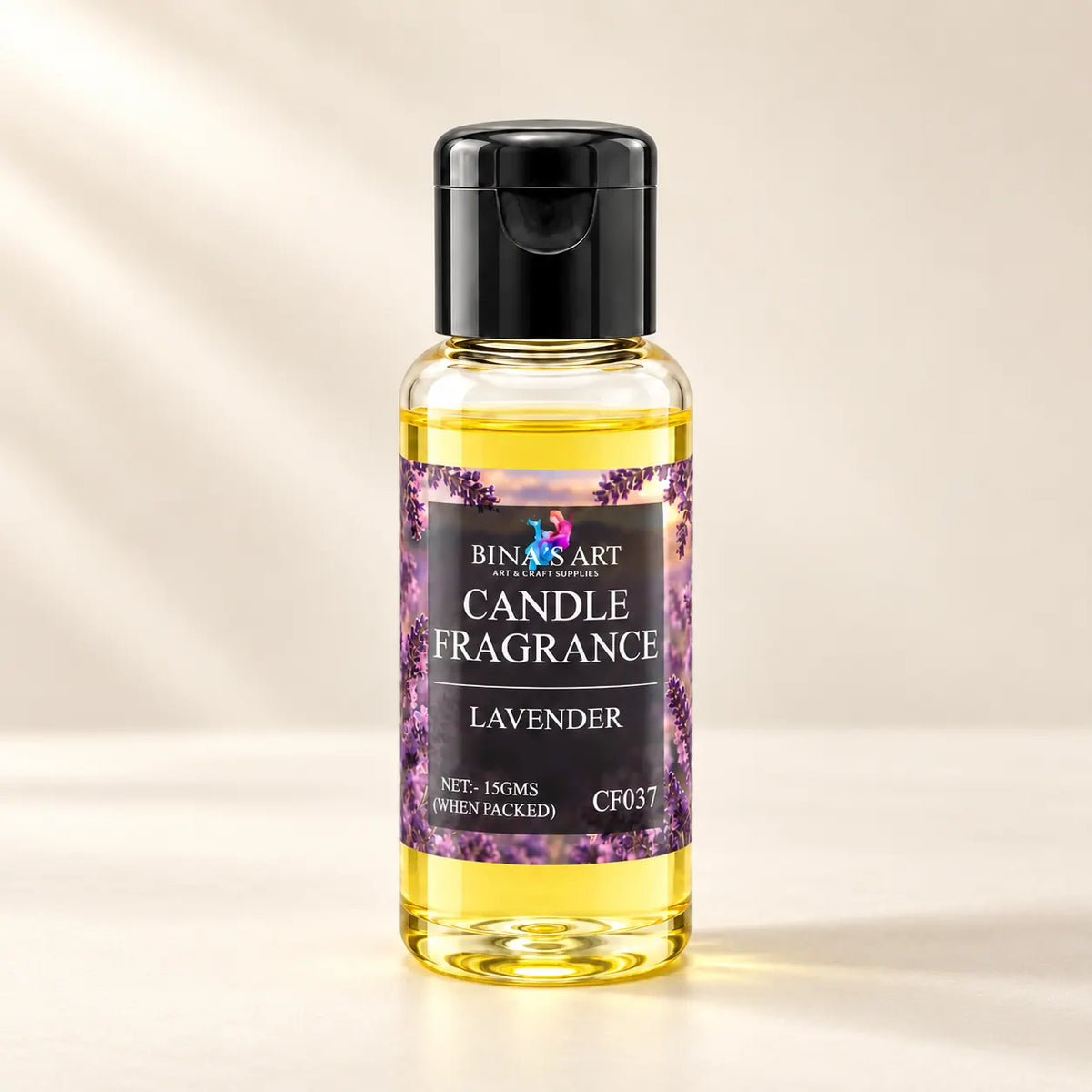Lavender Candle Fragrance bottle showing the original product label