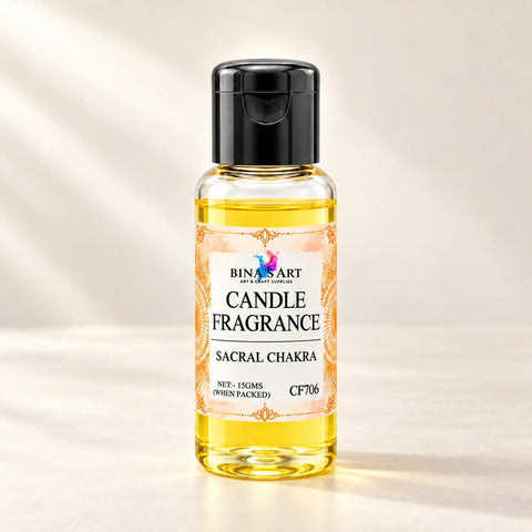 Sacral Chakra Candle Fragrance bottle showing the original product label