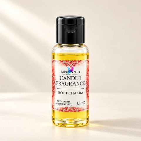 Root Chakra Candle Fragrance bottle showing the original product label