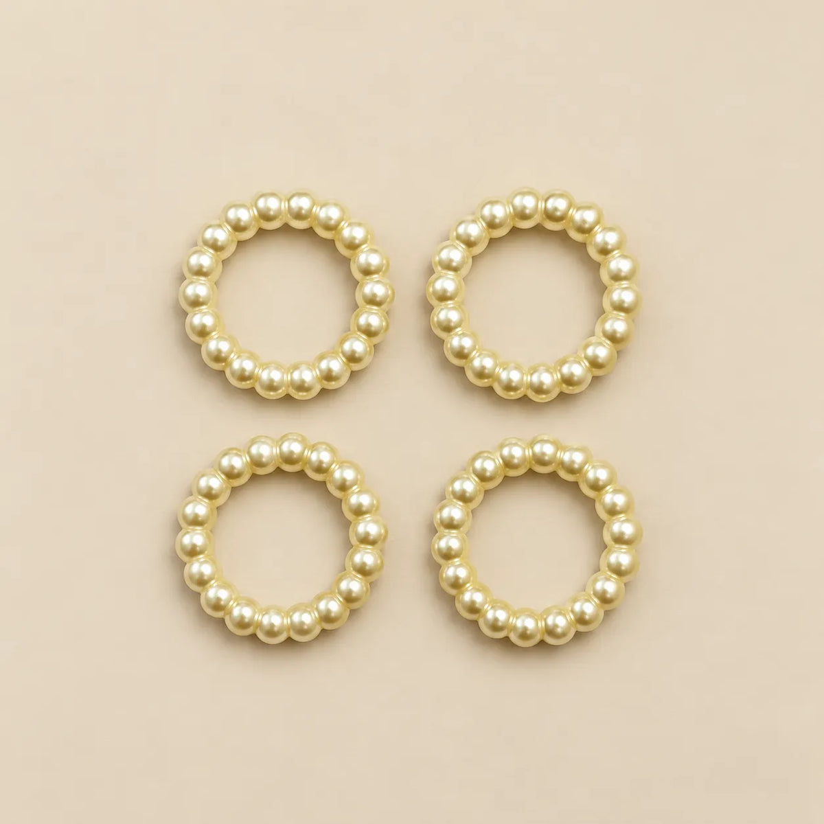 Pearl Beaded Ring Embellishments for DIY Crafts