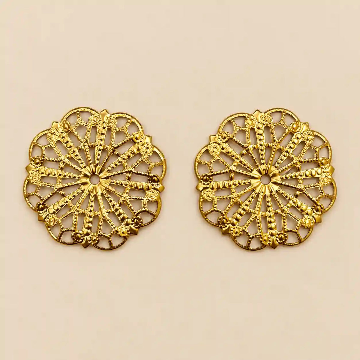 Round Floral Filigree Cutouts for Resin Art & Crafts