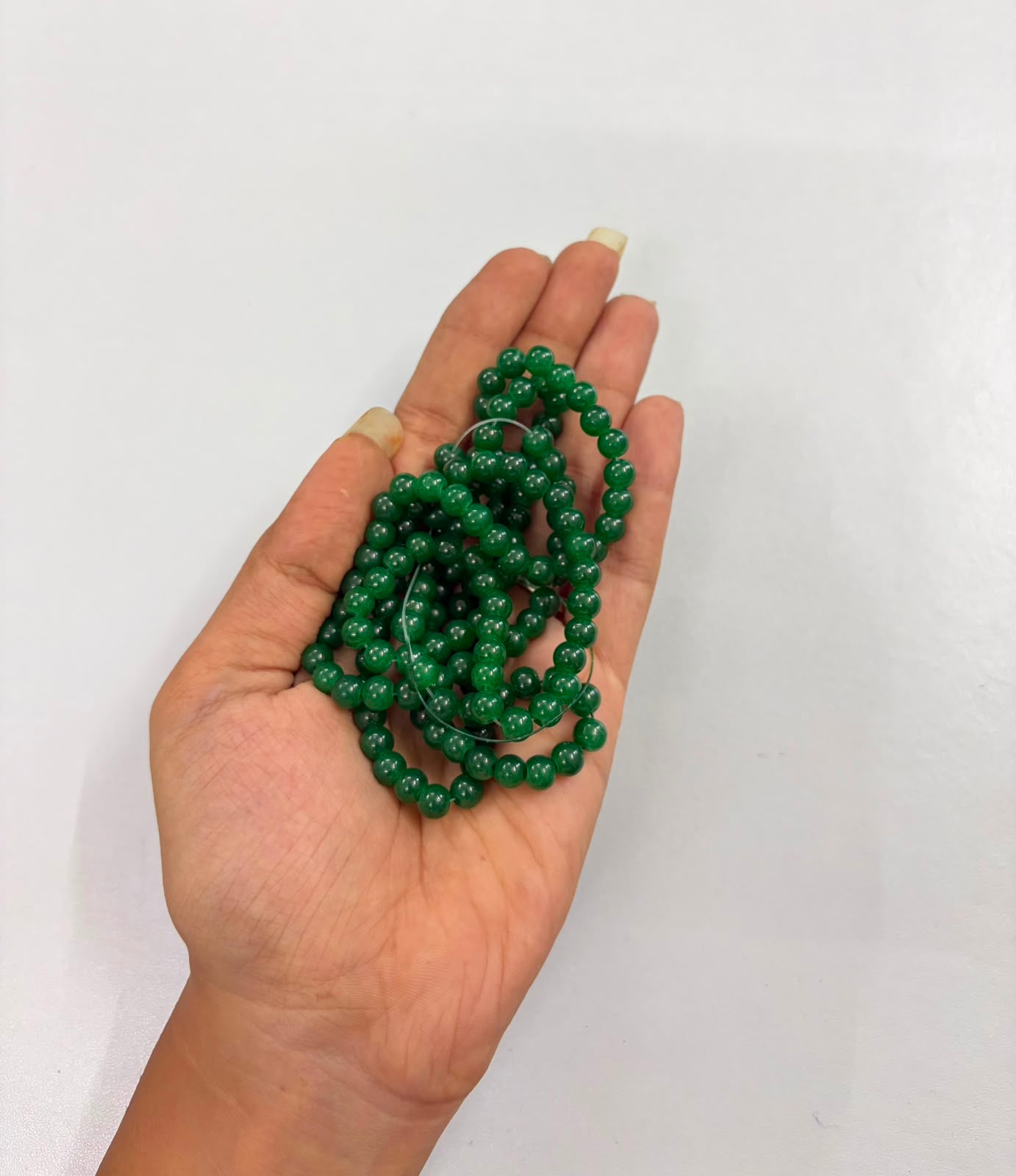 Dark Green Rakhi Beads