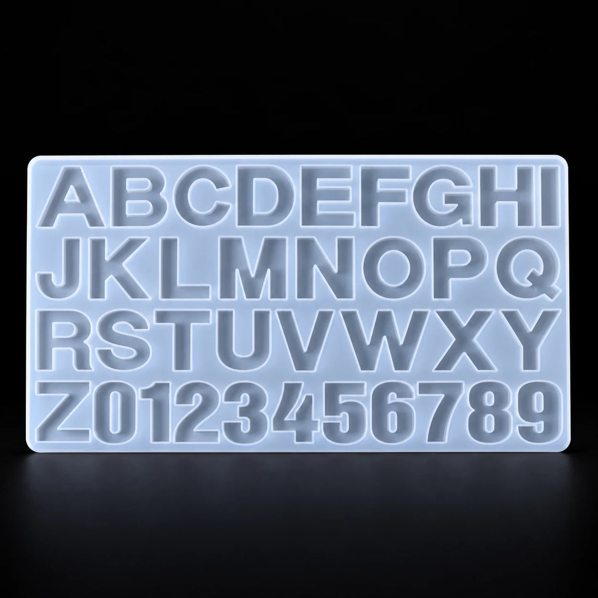 Front Pouring Alphabet Resin Mould without Holes mould