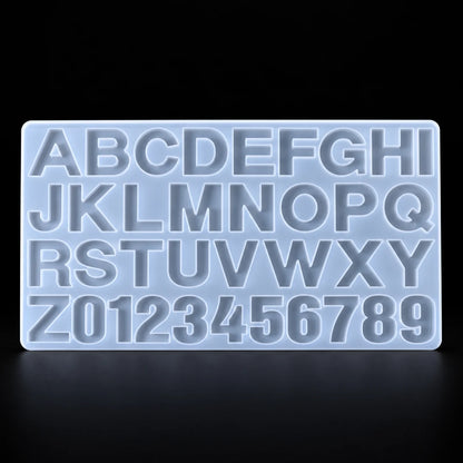 Front Pouring Alphabet Resin Mould without Holes mould