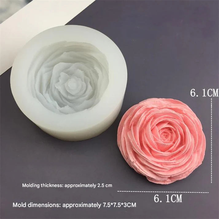 3D Peony Flower Handmade Mould