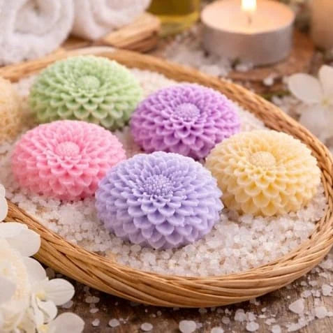 Small Dahlia Flower Candle Mould