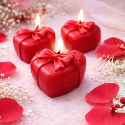 Bow Heart Silicone Candle Mould