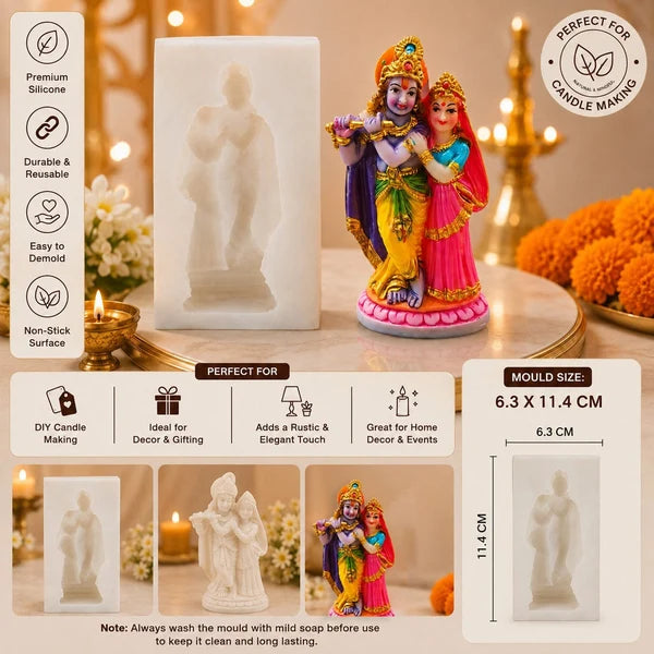 Radha Krishna Silicon Mould