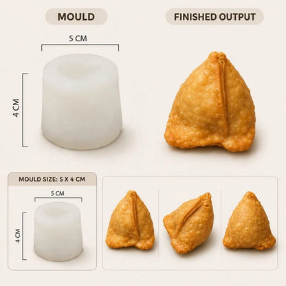 Samosa Shape Silicone Candle Mould - 3D Novelty Mould