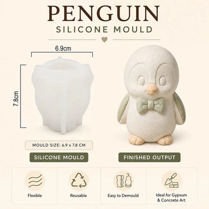 3D Penguin Silicone Mould