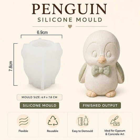 3D Penguin Silicone Mould