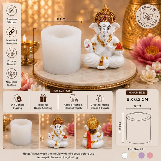 3D Lord Ganpati Idol Silicone Mould