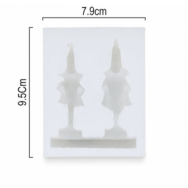 Shri Vitthal Rukmini Idol Pair Silicone Mould
