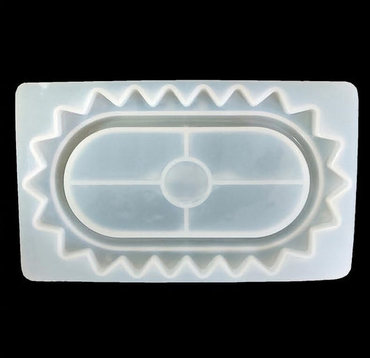 Zigzag Oval Trinklet Tray