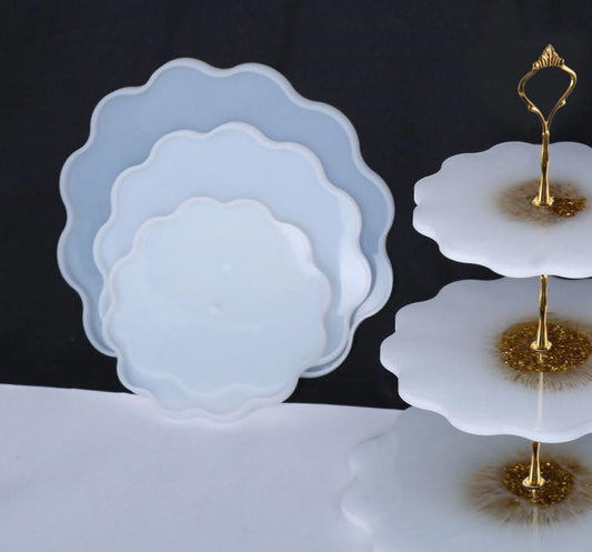 Round 3 IN 1 Cake Stand Mould