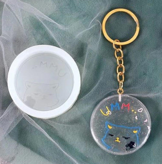 UMM Cartoon Round Shape Keychain Mould