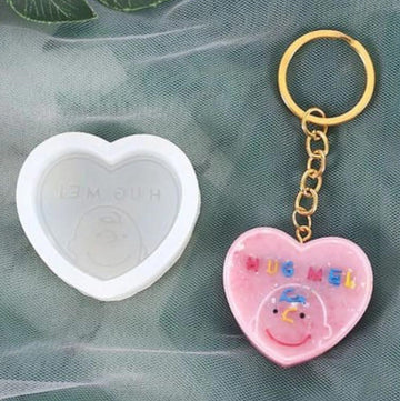 Hug Me Heart Shape Keychain