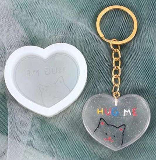 Hug Me Cartoon Keychain Mould