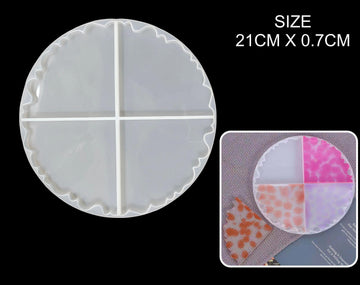 4 IN 1 Agate Pizza Coaster Mould