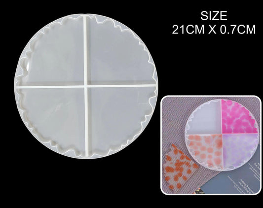 4 IN 1 Agate Pizza Coaster Mould