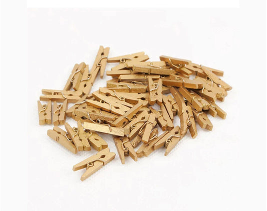 Metallic Gold Clips