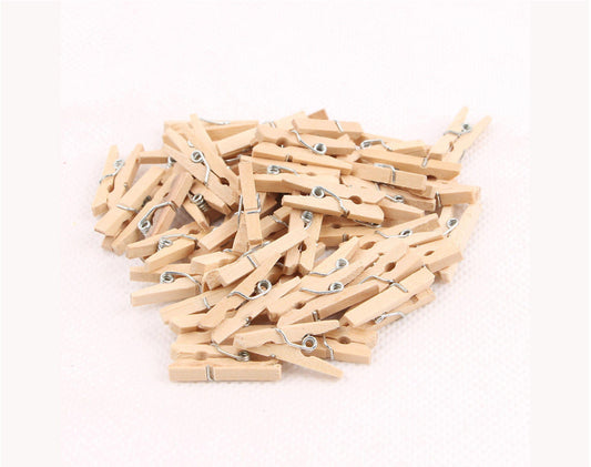 Natural Wooden Clips