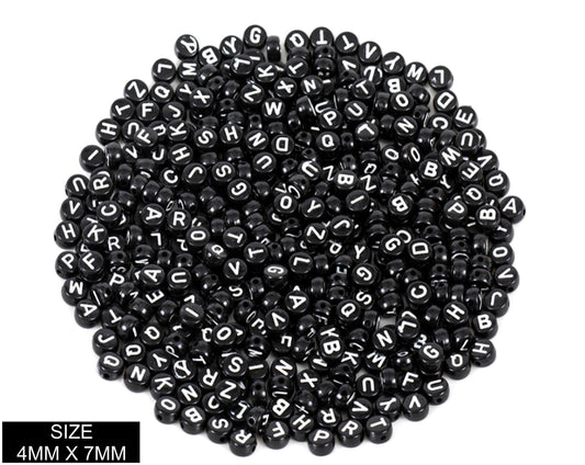 Idly ABCD Beads Black + White