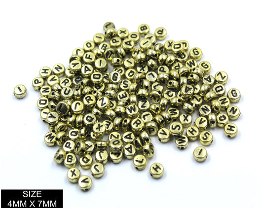 Idly ABCD Beads Gold + Black