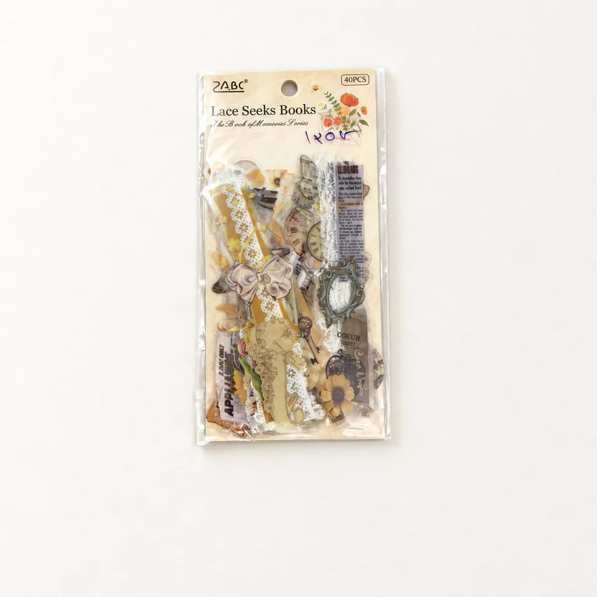 Vintage Floral Lace Collage Embellishment Pack