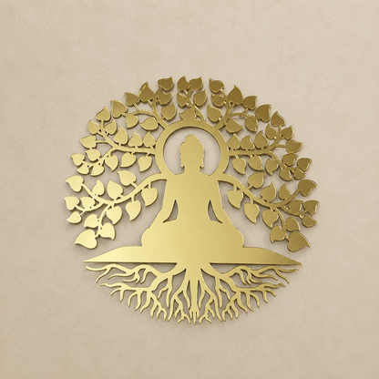 Mahavir swamiji with kalpvriksh acrylic cutting