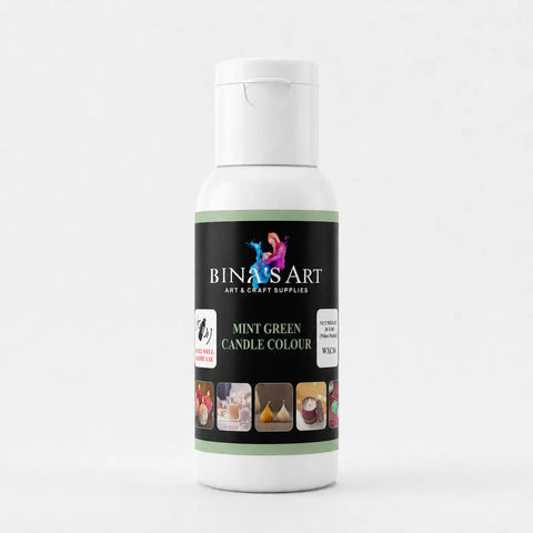 Bina’s Art Mint Green Candle Colour 30 g bottle