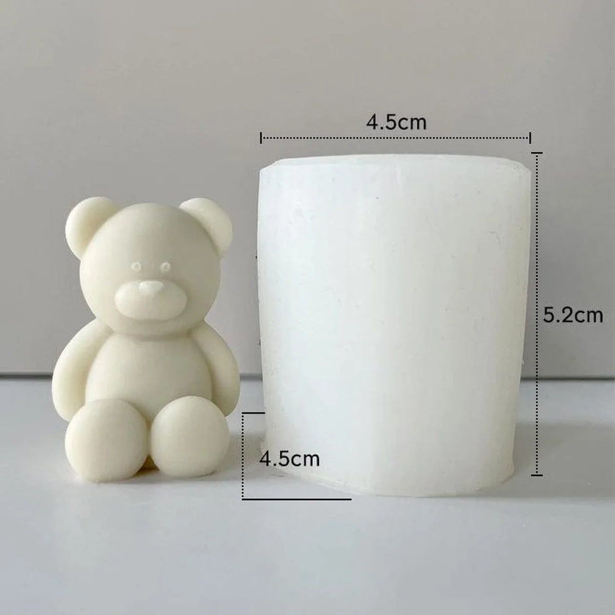 Sitting Teddy Bear Silicone Mould – 5.2 × 4.5 cm