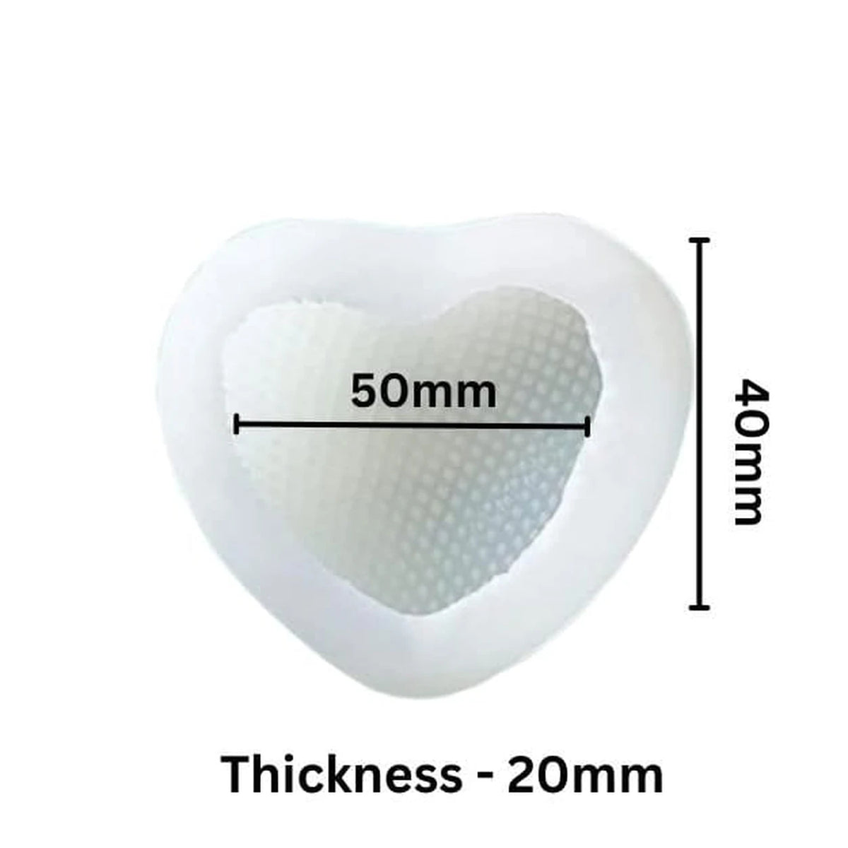 Chequered Heart Silicone Soap & Candle Mould