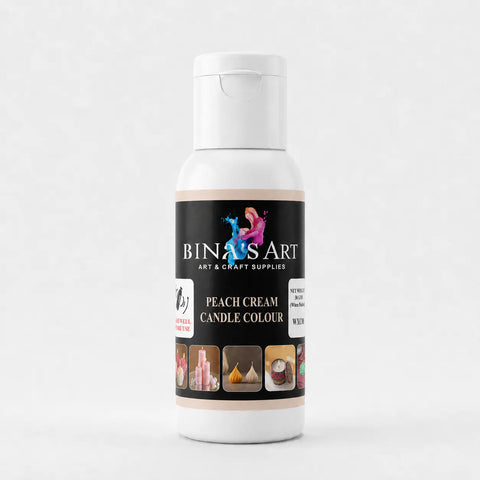 Bina’s Art Peach Cream Candle Colour 30 g bottle