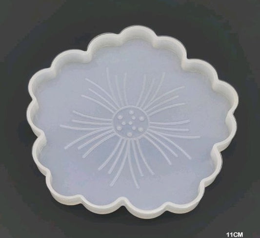 4 inch Flower Coaster Mould