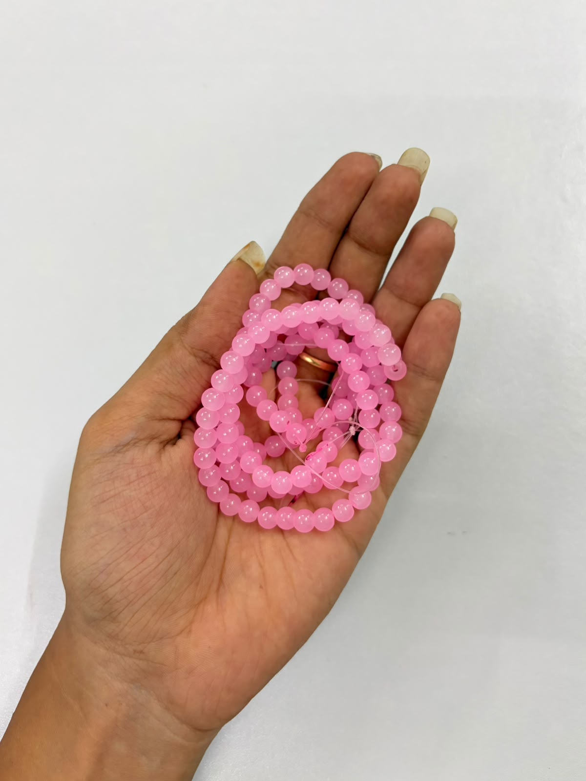 Pink Rakhi Beads