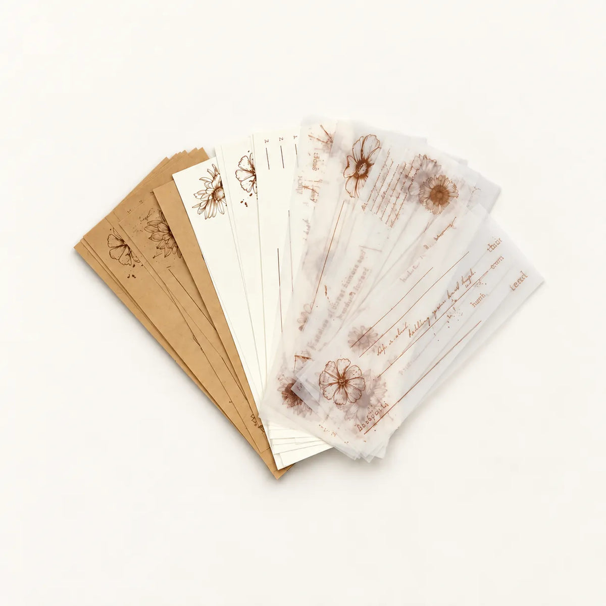 Sepia Botanical Vintage Craft Paper Set